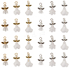  30Pcs 6 Styles Angel Frosted Acrylic Pendants FIND-TA0002-86-2