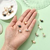 10Pcs 5 Colors Dyed Natural Cultured Freshwater Pearl Pendants PALLOY-YW00041-5