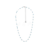 304 Stainless Steel & Cubic Zirconia Link Chain Necklaces for Women STAS-OY015-59G-1