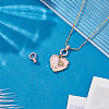 2Pcs 925 Sterling Silver Micro Pave Clear Cubic Zirconia Enhancer Shortener Bails STER-AR0001-22RG-4