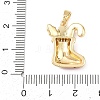 Christmas Brass Micro Pave Cubic Zirconia Pendants LS-KK-K413-01C-G-3