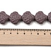 Dyed Natural Lava Rock Beads Strands G-A264-A04-01E-4