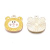 Alloy Enamel Pendants ENAM-N054-74E-3