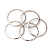 Tarnish Resistant 201 Stainless Steel Linking Rings STAS-F192-001P-02-1