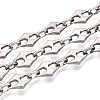 304 Stainless Steel Rhombus Link Chains CHS-Q009-01P-1