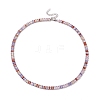 Cubic Zirconia Tennis Necklaces NJEW-G017-01E-P-2