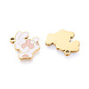 304 Stainless Steel Enamel Pendants STAS-T074-07G-2