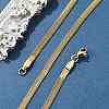 PVD Vacuum Plating 304 Stainless Steel Snake Chains Necklaces X-NJEW-O058-29G-1