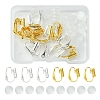 12Pcs 2 Colors Brass Clip-on Earring Converters Findings KK-FS0001-30-1