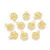 Tibetan Style Alloy Crown Charms EBB054Y-G-2