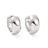 Brass Thick Hoop Earrings for Women EJEW-F303-04P-1