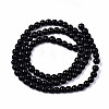 Natural Black Onyx Beads Strands G-S359-231-2