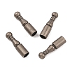 Alloy Cord Ends FIND-WH0146-32B-2
