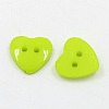 Acrylic Heart Buttons X-BUTT-E071-B-09-2