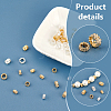   40Pcs 4 Style Eco-Friendly Rack Plating Brass Beads KK-PH0006-20-4