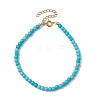 Synthetic Turquoise Beaded Bracelets BJEW-JB11417-02-2