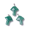 Natural Green Aventurine Pendants G-B035-01A-1