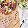 54Pcs Spray Painted Iron Swivel Clasps FIND-SC0022-76-3