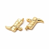 Rack Plating Brass Micro Pave Cubic Zirconia Pendants KK-H436-11G-2