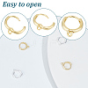 GOMAKERER 4Pcs 2 Style 925 Sterling Silver Hoop Earrings STER-GO0001-07-3