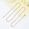 1.5mm Rack Plating Brass Snake Chain Necklaces for Women Men MAK-L044-13RG-3