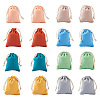 Magibeads 40Pcs 8 Colors Polycotton Canvas Packing Pouches ABAG-MB0001-07-1