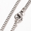 316 Surgical Stainless Steel Venetian Chains Necklaces NJEW-JN01293-02-2