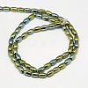 Electroplate Non-magnetic Synthetic Hematite Beads Strands G-J168-6x4mm-03-2
