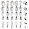 60Pc 6 Styles 201 Stainless Steel Cord Ends STAS-TA0002-98-2