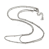 304 Stainless Steel Double-Layer Necklace NJEW-Q321-01P-2