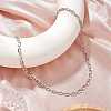 Brass Rectangle Link Chains Necklaces for Women NJEW-JN05145-02-1