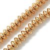 Electroplated Natural Lava Rock Beads Strands G-I360-P01-02-1
