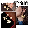 ARRICRAFT 10Pcs Teardrop Brass Stud Earring Findings KK-AR0004-05-6