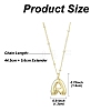 1Pc Initial Letter Brass Pendant Necklaces NJEW-YW0001-24A-2