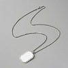 Sublimation Blank Aluminum Pendant Necklace DIY-WH0304-486B-S-3