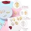  Jewelry 14Pcs 14 Style 201 Stainless Steel Connector Charms STAS-PJ0001-27-4
