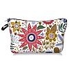 Flower Pattern Polyester Waterpoof Makeup Storage Bag PW-WG57471-05-1