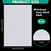 14CT Cross Stitch Canvas Cotton Embroidery Fabric DIY-WH0410-341A-2