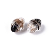 Two Tone Color Handmade Foil Glass Beads FOIL-Q001-01H-3
