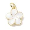 Brass Enamel Pendants KK-CBA3F25-07G-01-1
