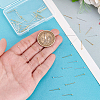 60Pcs 2 Colors 925 Sterling Silver Head Pins STER-PH0003-19-3