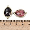 Natural Rhodonite Faceted Connector Charms G-K347-11G-20-3