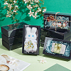 Foldable Creative Kraft Paper Drawer Boxes with Clear PVC Cover Sheet CON-WH0113-09A-4