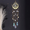 1Pc Metal Moon Hanging Ornaments AJEW-CN0004-04A-4