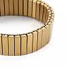 Stainless Steel Rectangle Stackable Stretch Bracelet BJEW-N017-027LG-2