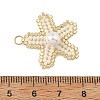 MIYUKI Glass Seed Beaded & Shell Pearl Pendants PALLOY-MZ01378-01-3