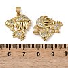 Brass Micro Pave Cubic Zirconia Pendants KK-I358-064G-03-3