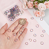 100pcs Rainbow Color 304 Stainless Steel Open Jump Rings STAS-ME0003-78B-3