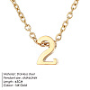 304 Stainless Steel Number Pendant Necklaces FS-WG6717D-10-1