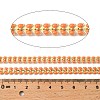 Brass Enamel Leaf Link Chains CHC-F021-02G-09-2